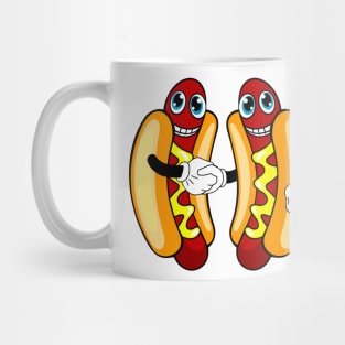 Hot Dogs And Handshakes Mug